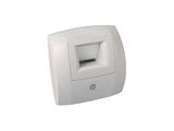a white paper dispenser on a white background