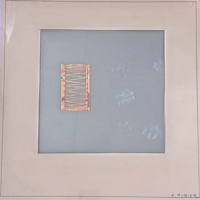 H.AUBIER Projet de joaillerie Gouache, signée