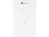 a white tank water heater on a white background