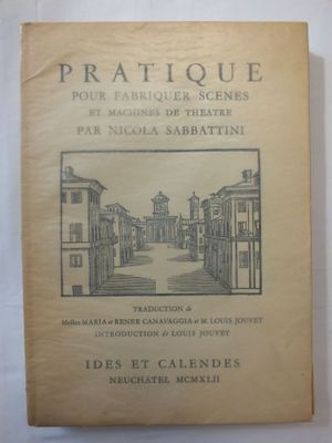un vieux livre avec, au milieu, le dessin d'une rue