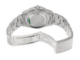 an image of a wrist watch with a green face on a white background