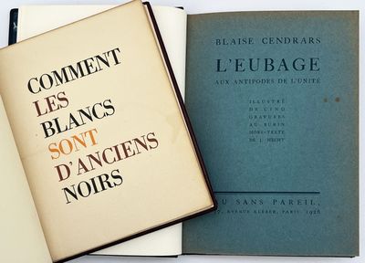 CENDRARS (Blaise). L'EUBAGE. Aux antipodes de l'unité. Paris, Au sans  - Photo 1