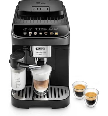 gros plan d'une machine à café avec deux tasses de café