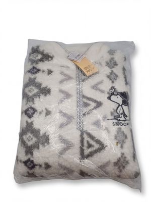 a bag of rice sitting on a white surface