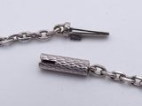 silver plated chain with a silver clasp and a silver chain with a silver clasp
