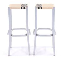 DEUX TABOURETS DRIADE ONE CAFE PHILIPPE STARCK (H:75CM) (exp…