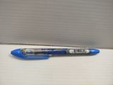 un stylo bleu posé sur une table
