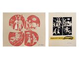 quelques affiches représentant des personnes dans différentes poses