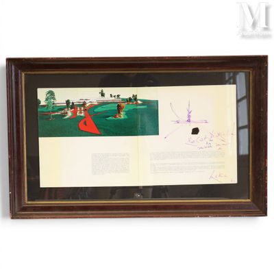 MATHIEU Georges (1921-2012) Dessin au feutre