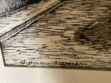 a picture of a drawing of a street in a city