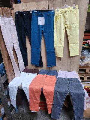 Lot de 10 pantalons femme, tailles 38, différents coloris.Les articles