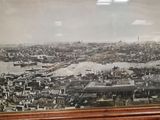 a picture of a picture of a city in a picture frame