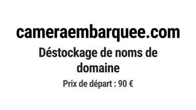 Nom de domaine cameraembarquee.