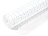 deux rouleaux de papier blanc avec des lignes bleues sur fond blanc