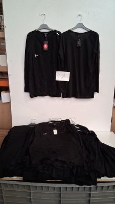 Lot de 42 pièces hauts femme manches longues, marque New Loo…