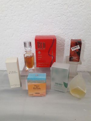Lot de 5 miniatures (tabac, kenzo, giorgio, caron et issey m…