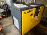 a machine that is sitting inside of a building