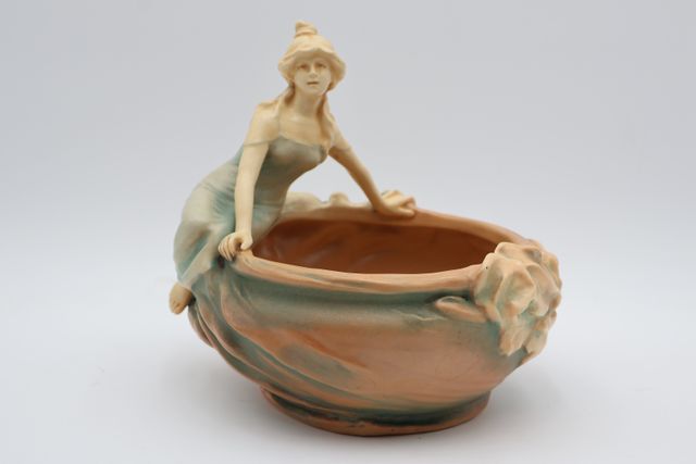 Manufacture Bernhard BLOCH, Autriche - Jardinière en céramique ve...