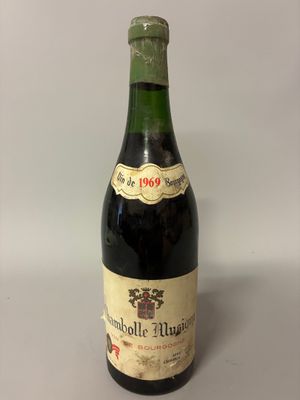 a bottle of wine sitting on top of a table next to a white wall