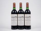 trois bouteilles de vin posées les unes à côté des autres sur une surface blanche