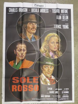 a movie poster for the film ' s release of the film, ' sole rosso '