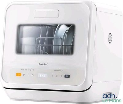 an image of a dishwasher with dishes in it