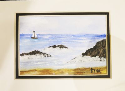 Kyna DE SCHOUEL (1939-2024) Aquarelle (signature en bas à dr…