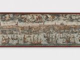 une image d'une tapisserie accrochée au mur