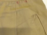 a close up of a pair of beige pants