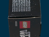 a box of lego star wars items on a blue background