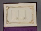 an open purple box with a picture of a family tree in it