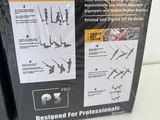 two boxes of exercise equipment sitting on a table