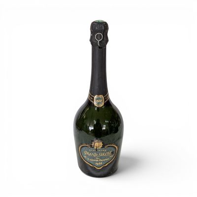 a bottle of champagne on a white background
