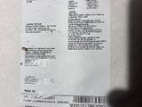 a close up of a box with a label on it
