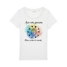 Lot de 20 T-shirts Femme "Creamos el mundo" (14 en Taille M,…