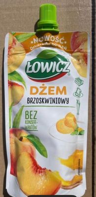 the pouch of juice is sitting on top of a cardboard box