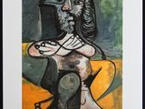 an image of a painting of a man sitting on a chair