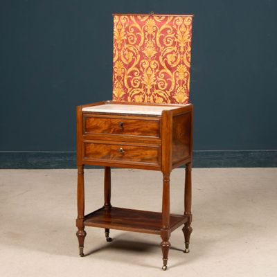 Table de salon en acajou et placage d'acajou, formant écran … - Photo 1