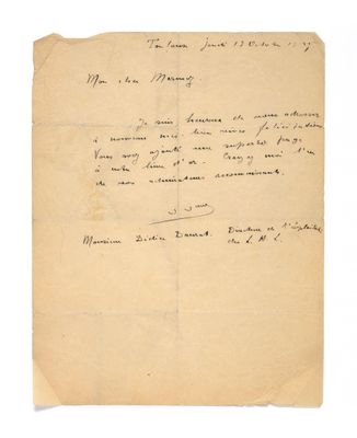 un morceau de vieux papier sur lequel on a écrit