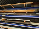 a lot of shelves that are stacked on top of each other
