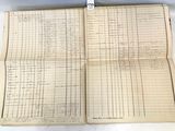 un vieux livre est ouvert sur une surface blanche