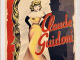 an old movie poster of a woman in a yellow dress and a man in a black suit