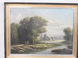 a picture of a painting on the wall of a house