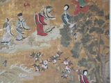 a picture of a painting on the wall of a room