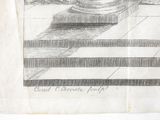 a drawing of a clock on a pedestal in a garden