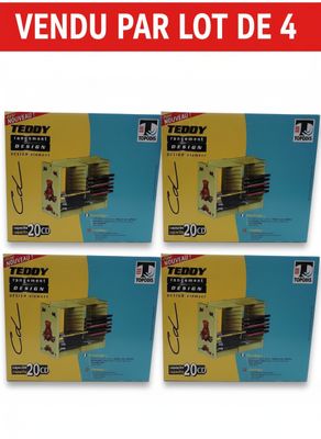 Lot de 4 TOPODIS TEDDY Rangements CD - Ce meuble de rangemen…