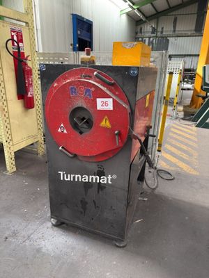 a machine that is sitting inside of a building