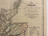 an old map of scotland and scotland with the names of the towns