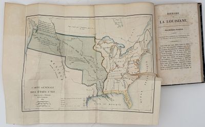 an old map of the united states with a map in the middle of it