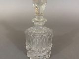 antique cut glass decanter with stopper and stopper